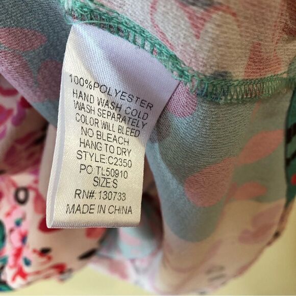 Umgee Floral Mixed Animal Print Crossbody Top - Picture 10 of 10